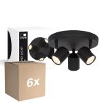 Confezione Multipack 6x D'Lite Luce da soffitto Trop Sabbioso Nero | Adatto Per 3x GU10